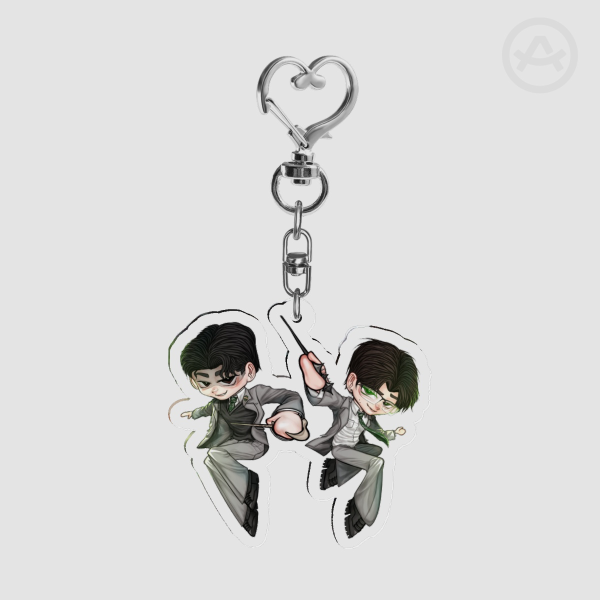 Tomadrian Rendered Chibis - Clear Acrylic Keychains