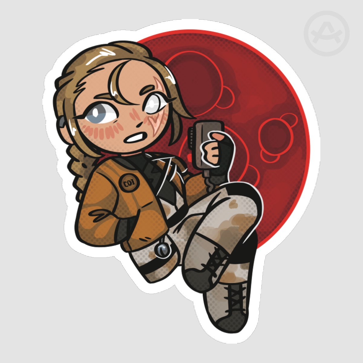 [IRON LUNG] Captain Ava Die Cut Sticker Design A