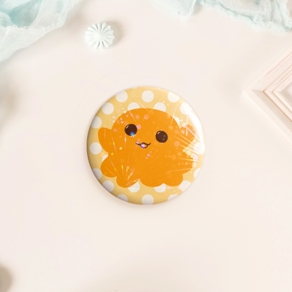 SCP-999 Firework Holo Button Pin