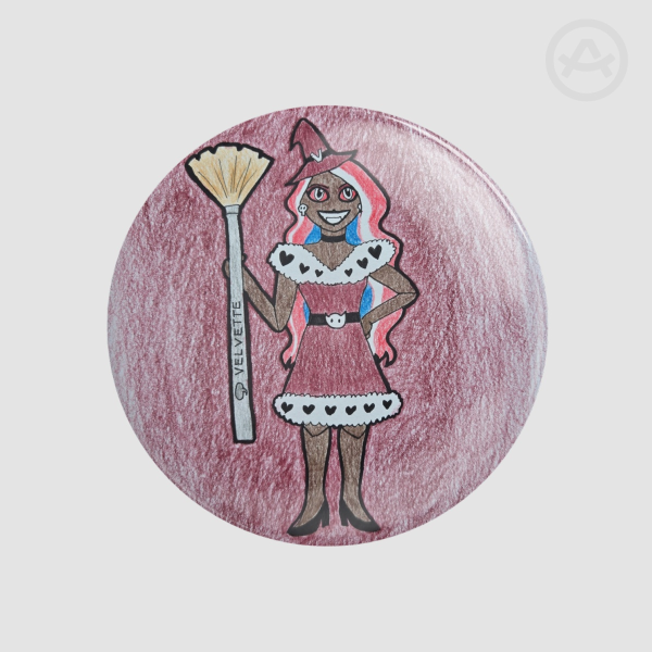Velvette Witch Glossy Badge