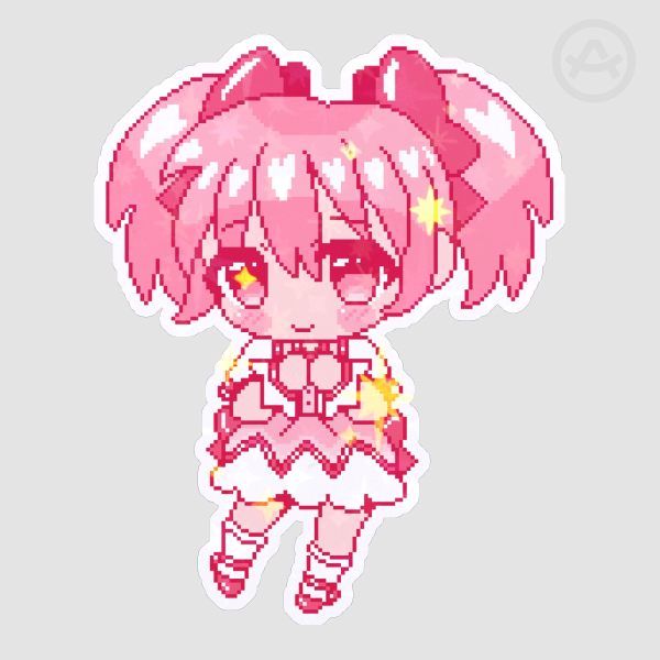 Madoka / Holographic Sticker