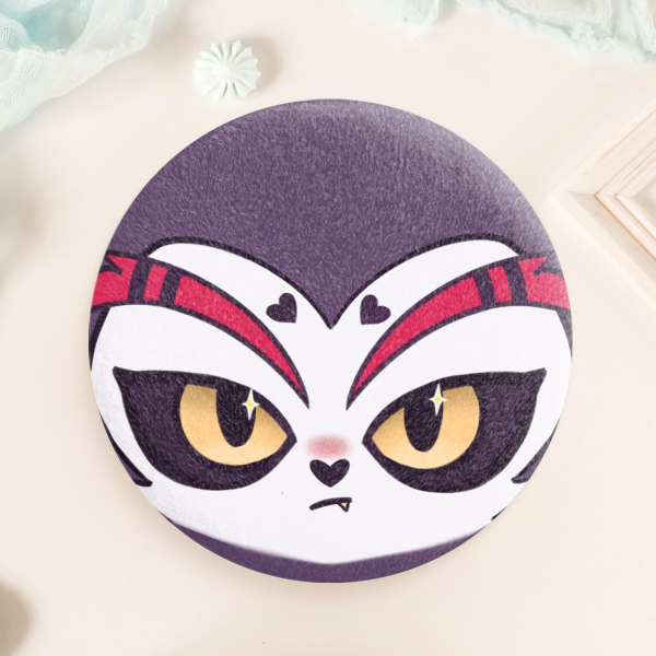 Hazbin dust Husk Plush Badges