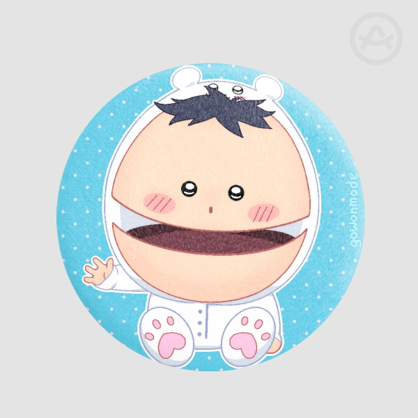 Ike Broflovski Chiikawa Onesie Squishy Plush Badge