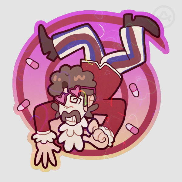 Nick LIghtbearer WHF Colored Edge Die Cut Sticker