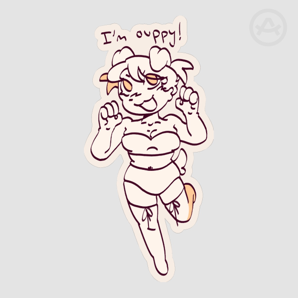 I'm Ouppy Sticker