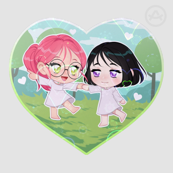 Mizisua Heart Sticker - Alien Stage