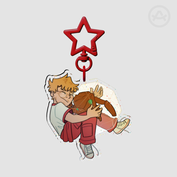 Ryland Grace and Rocky Hug Keychain