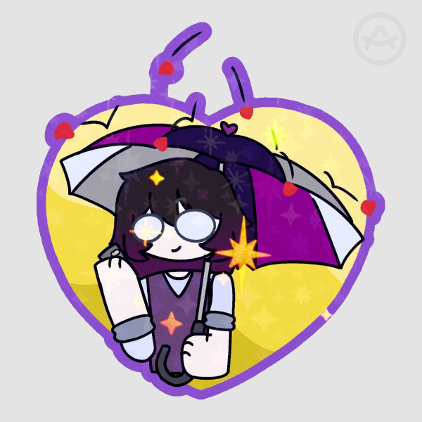 Humanoid Ace Pride sticker