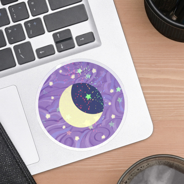 Moon sticker