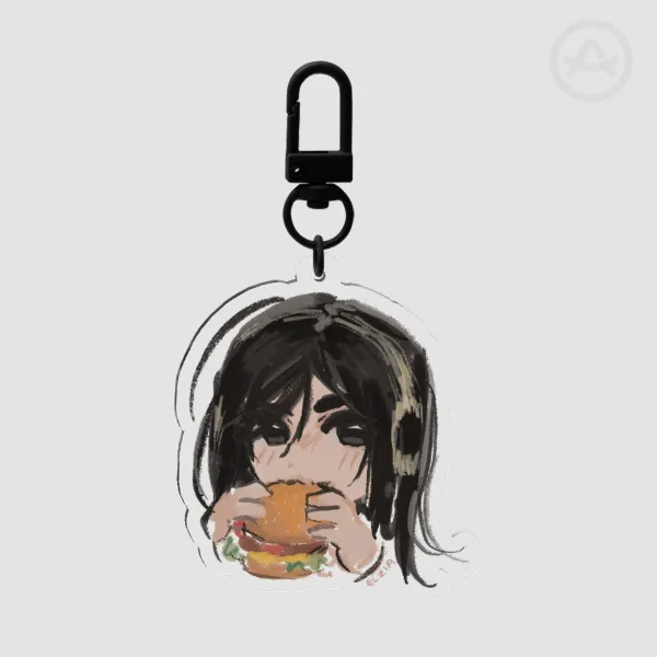 Underscores Burger Acrylic Keychain