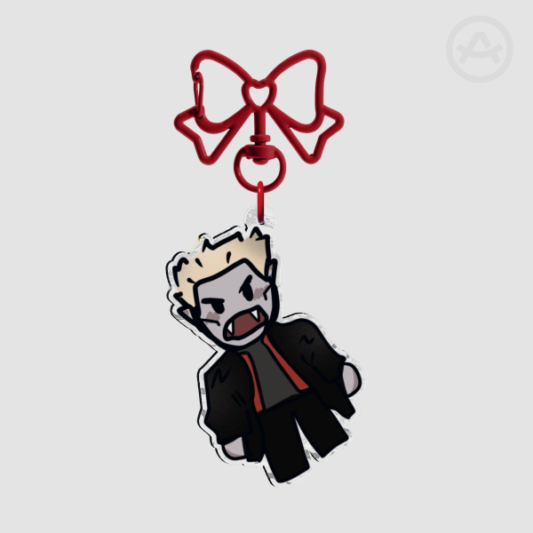 Spike BTVS Stained Glass Keychain