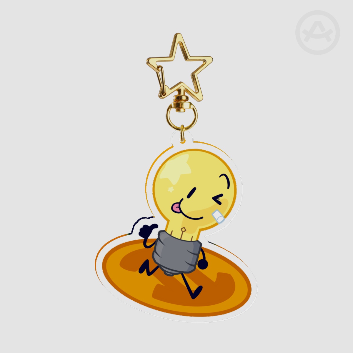 Lightbulb II Acrylic Keychain (Clear)