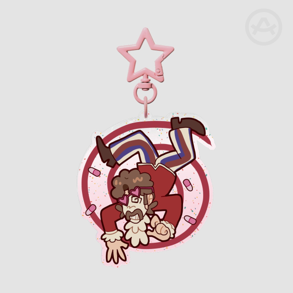 Nick Lightbearer WHF Glitter Acrylic Keychain
