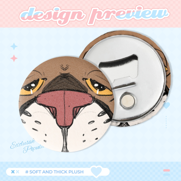 Boopable Snoot | Soft Plush Pinback Badge
