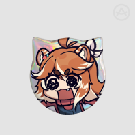Cat Shape Momo Badge