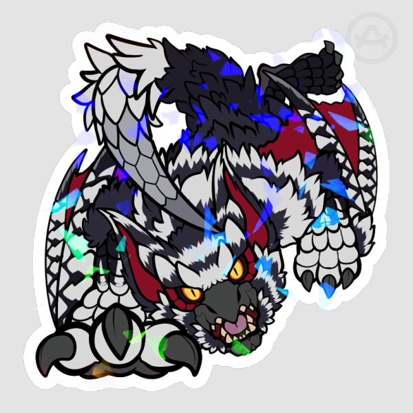 Silverwind Nargacuga Sticker