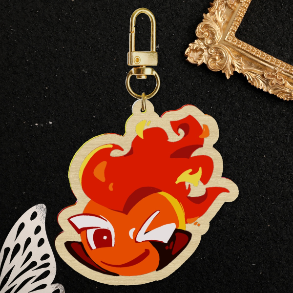 Fire Spirit Frosted Cookie Charm