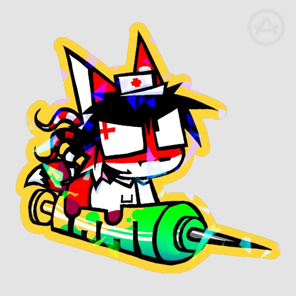 Renard holo sticker