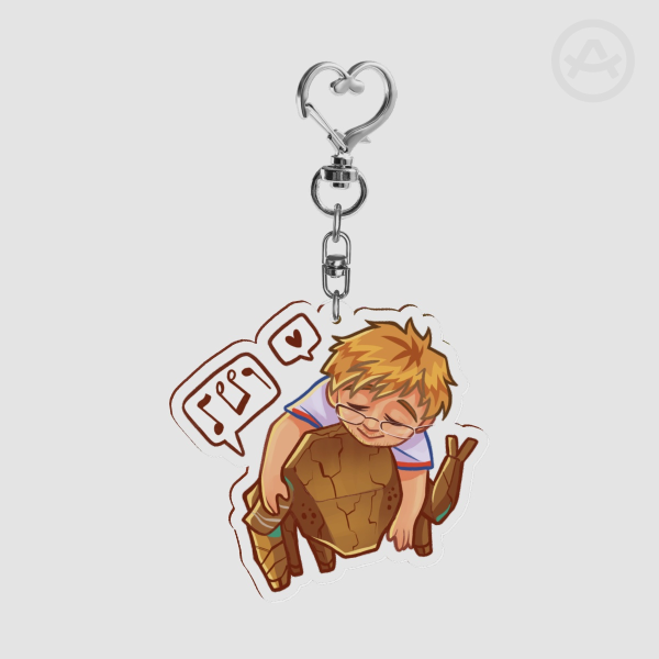 Grace and Rocky cuddles keychain