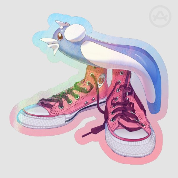 Shoe Fih Dratini Sticker
