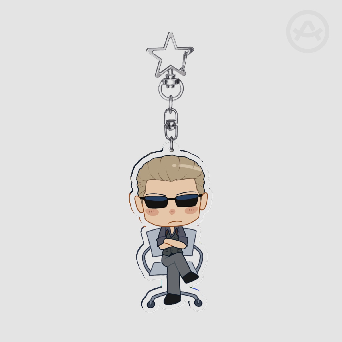 Albert Wesker Resident Evil 4 Chibi Keychain (Large)