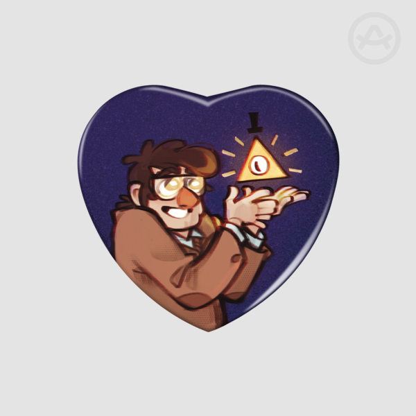 Billford Heart Holo Badge