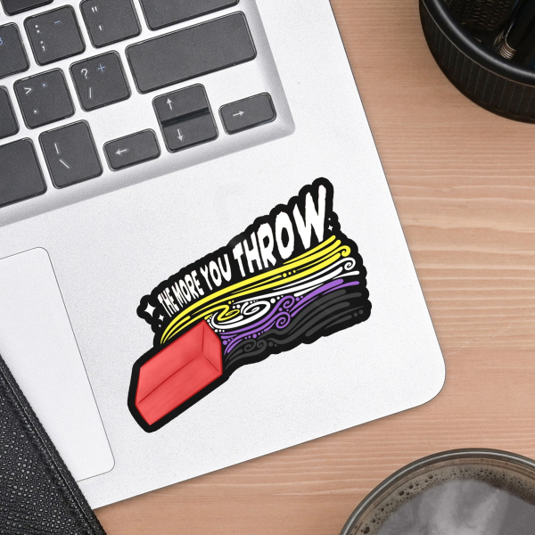 Nonbinary Pride - The More You Throw Sticker