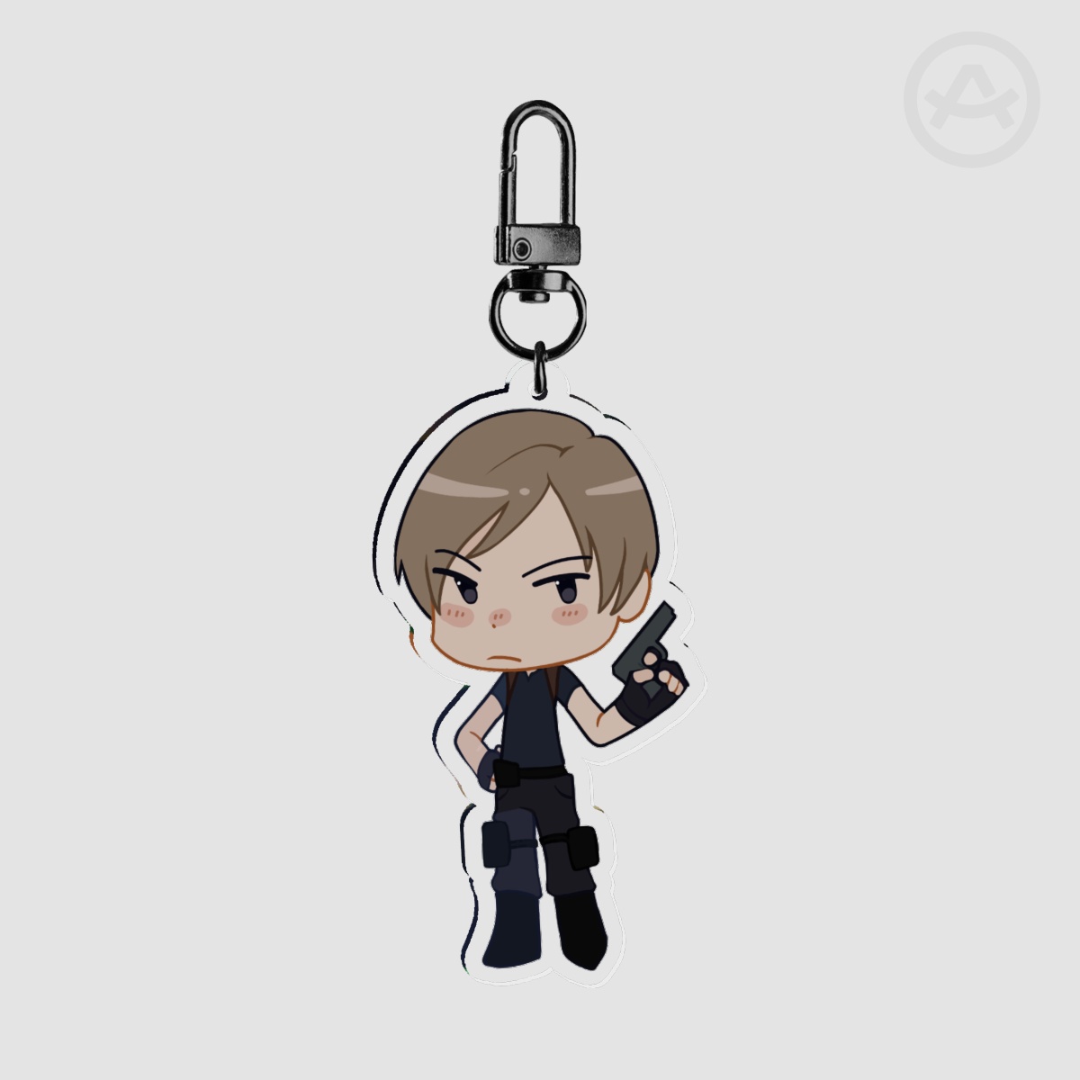 Leon Kennedy Resident Evil 4 Chibi Keychain (Large)