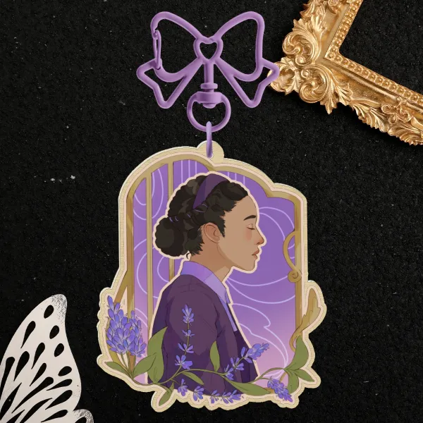 [ The Testaments ] Agnes Wood Keychain