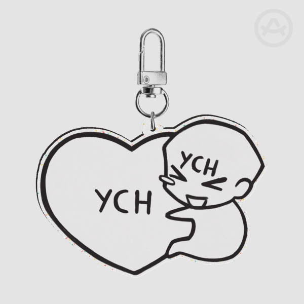 YCH Chibi Heart Keychain