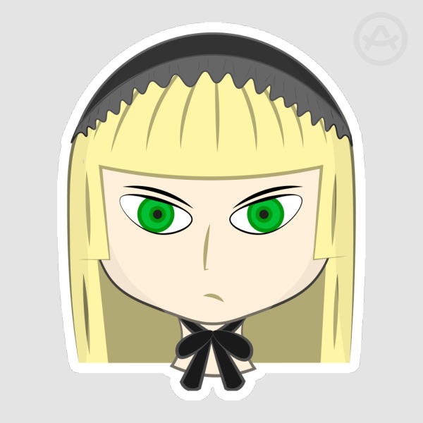 Victorique Mugshot Die Cut Stickers