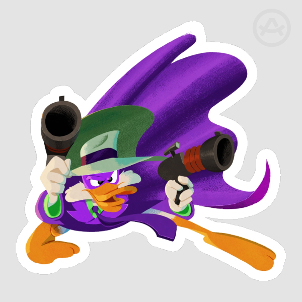Darkwing Duck Slide Sticker