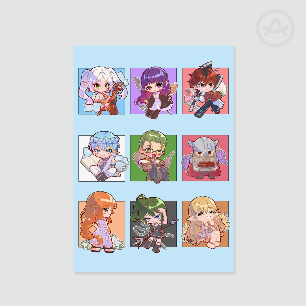 Frieren Chibi 12x17 Poster