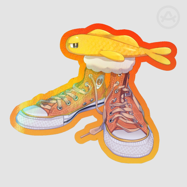 Shoe Fih Tatsugiri Stretchy form Sticker