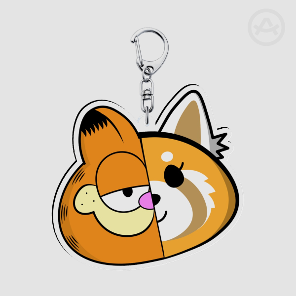 Garfsuko Clear Acrylic Keychains (3.5mm)