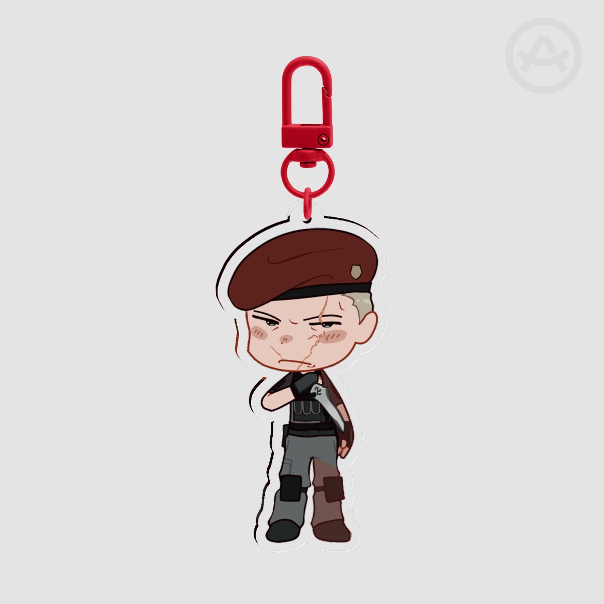 Jack Krauser Resident Evil 4 Chibi Keychain (Large)