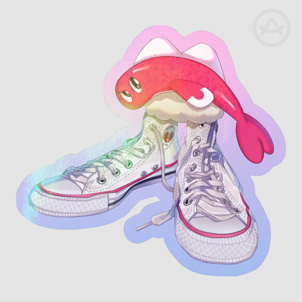 Shoe Fih Tatsugiri Droopy form Sticker