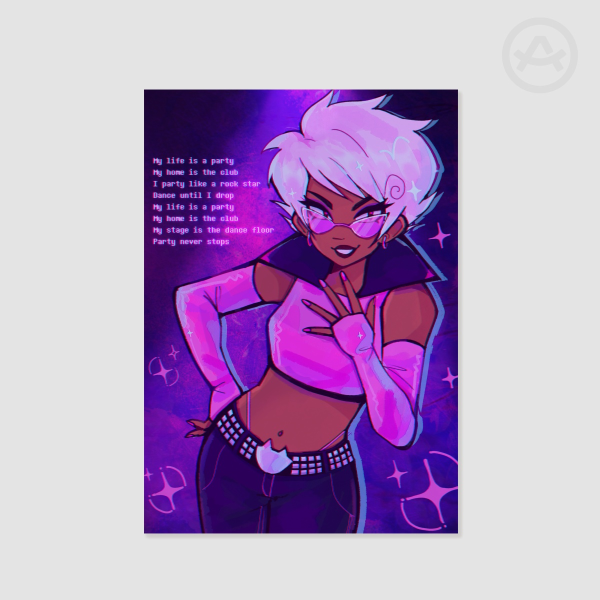 Meat Roxy Print