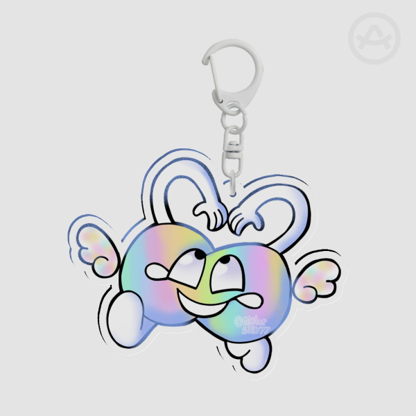 Infinity Clear Keychain