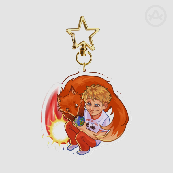 Ryland Grace with Fox Keychain