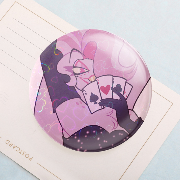 Angel Dust (Hazbin Hotel) Round Badges (Button Pins)