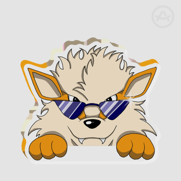 Pokemon Arcanine Inspired Thick Acrylic Stand (No Base)