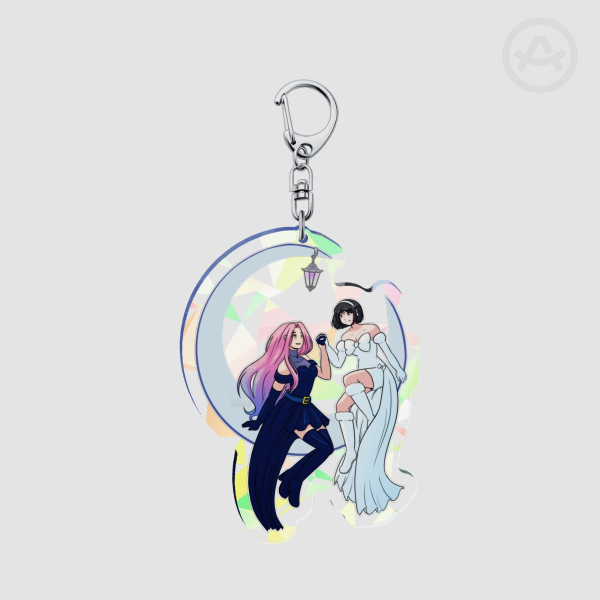 Mizisua - Broken Glass Acrylic Keychains - 3.94"(100mm), ⑥