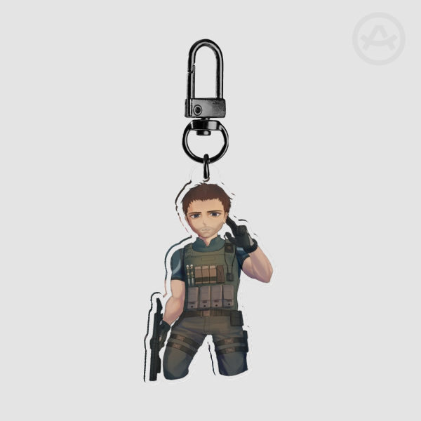 Chris Redfield Resident Evil 6 Keychain