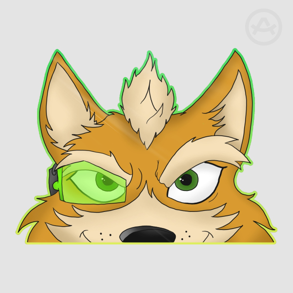 Starfox Fox McCloud Inspired Die Cut Sticker