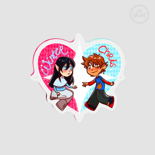 Chris & Winter - Fridge Magnet
