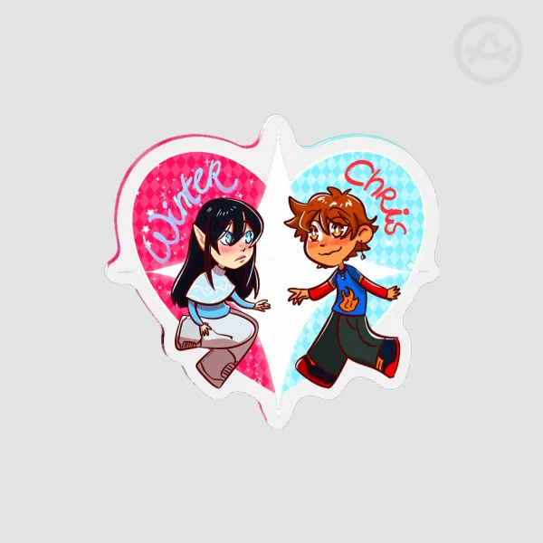 Chris & Winter - Fridge Magnet