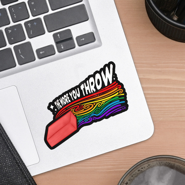 Rainbow Pride - The More You Throw Sticker