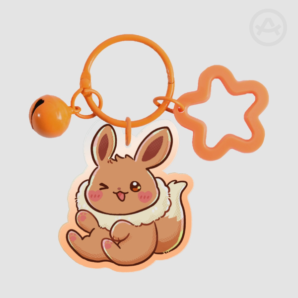 Eevee Clear Acrylic Keychains