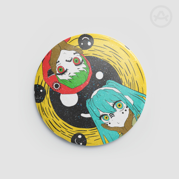 Miku and Gumi Matryoshka Round Badge